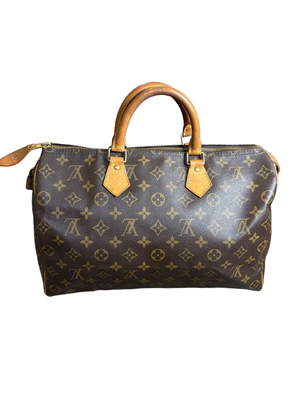 Authentic Louis Vuitton Monogram Speedy 35 Lock Keys & COA